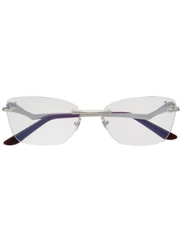 Cartier Panthère De Cartier Glasses - Silver