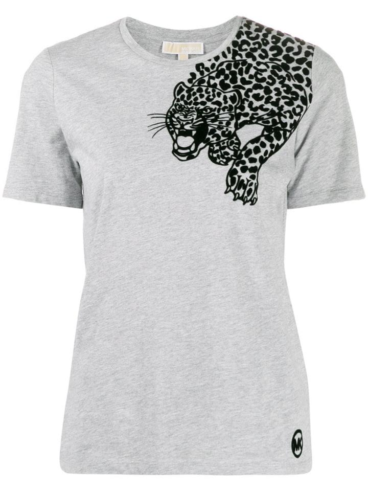 Michael Michael Kors Leopard Print T-shirt - Grey