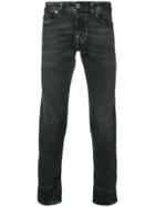 Diesel Black Gold Skinny Jeans In Hand-scratched Denim