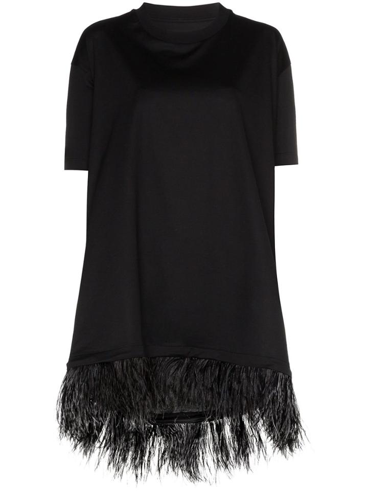 Marques'almeida Feather-hem T-shirt - Black