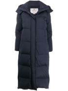 Woolrich Long Padded Coat - Blue