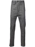 Ann Demeulemeester Pinstripe Tailored Trousers - Grey