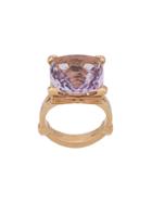 Pasquale Bruni 18kt Gold Madame Eiffel Amethyst And Diamond Ring - G