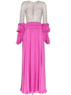 Duran Lantink Long Net Ruffle Gown - Pink