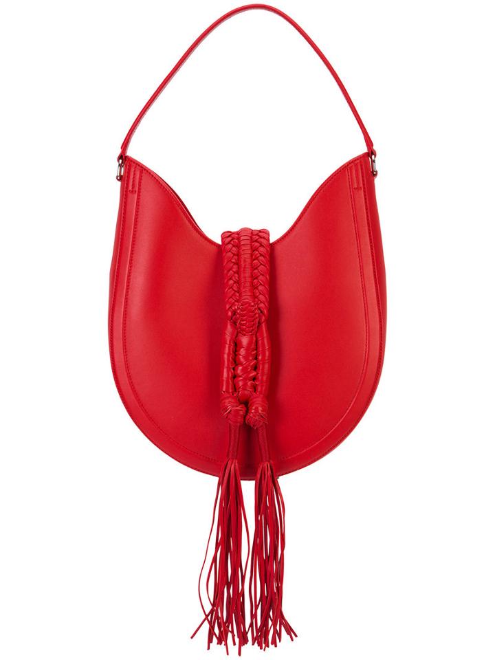 Altuzarra Fringed Tote, Women's, Red, Leather