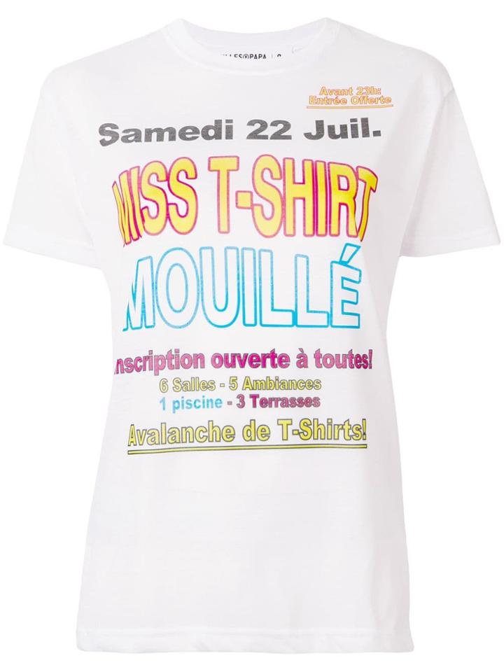 Filles A Papa Miss T-shirt - White