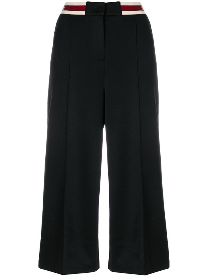 Gucci Branded Waistband Trousers - Black