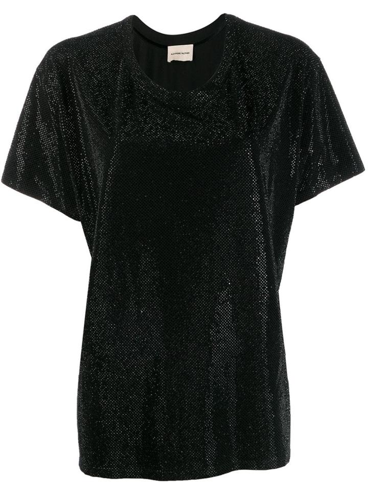 Alexandre Vauthier Sparkle T-shirt - Black