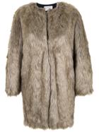 Lilly Sarti Midi Oversized Coat - Nude & Neutrals