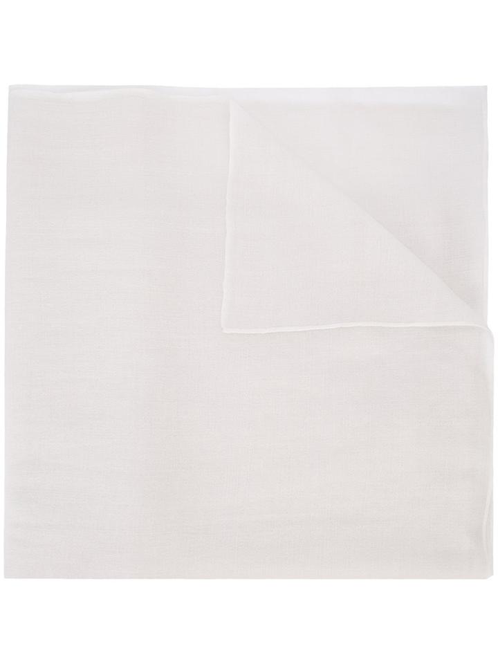 Denis Colomb Nomad Blanket Scarf, Women's, White, Cashmere