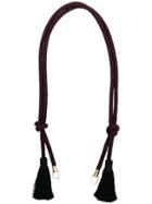 Valextra Tassel Shoulder Strap - Red
