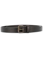 Tomas Maier - Palm Tress Embossed Belt - Men - Leather/brass - 80, Brown, Leather/brass