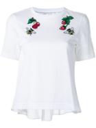 Muveil - Patches T-shirt - Women - Cotton - 38, White, Cotton