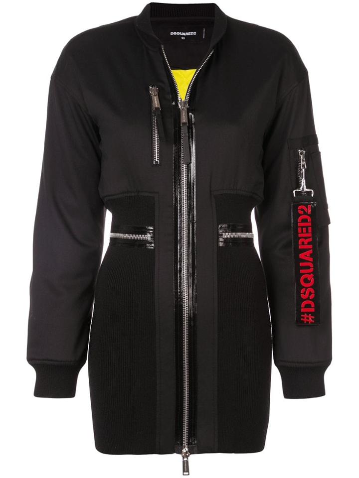 Dsquared2 Bomber Dress - Black