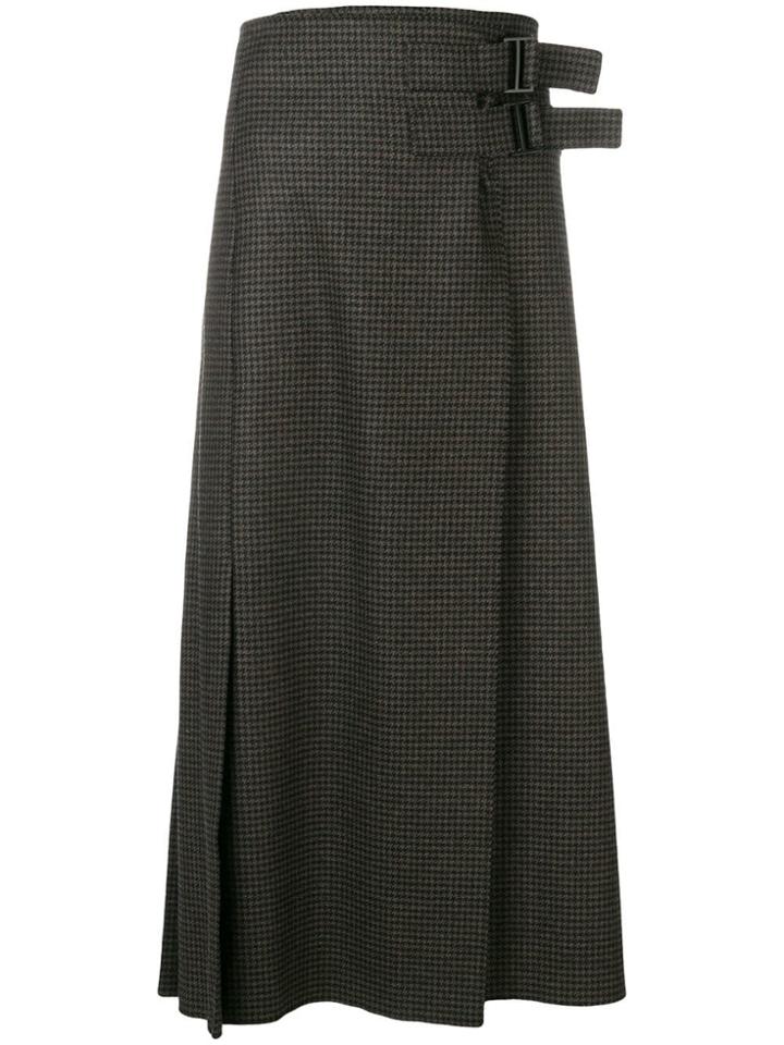 Studio Nicholson Double Belted Quilt Skirt - Brown