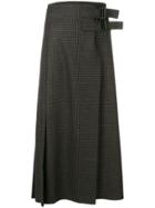 Studio Nicholson Double Belted Quilt Skirt - Brown