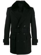 Fendi Double-breasted Coat - Black