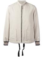 Lanvin Racing Jacket, Men's, Size: 50, Nude/neutrals, Cotton/rayon/viscose/polyester