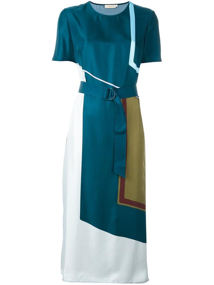 Tory Burch 'audrey' Dress, Women's, Size: 2, Blue, Silk