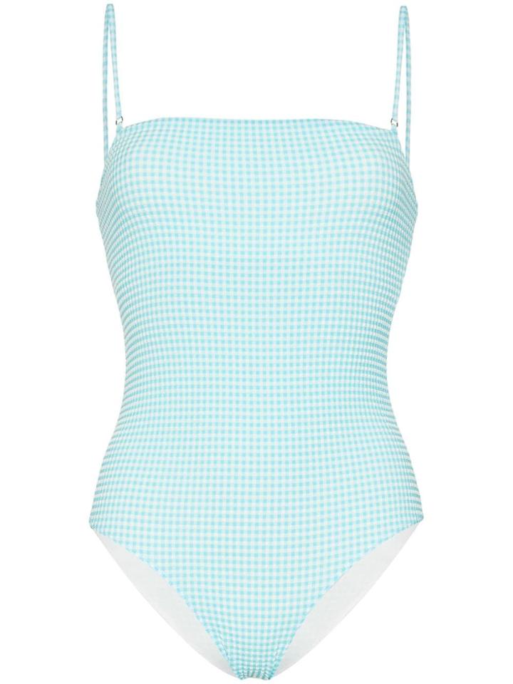 Paper London Stingray Gingham Swimsuit - Blue
