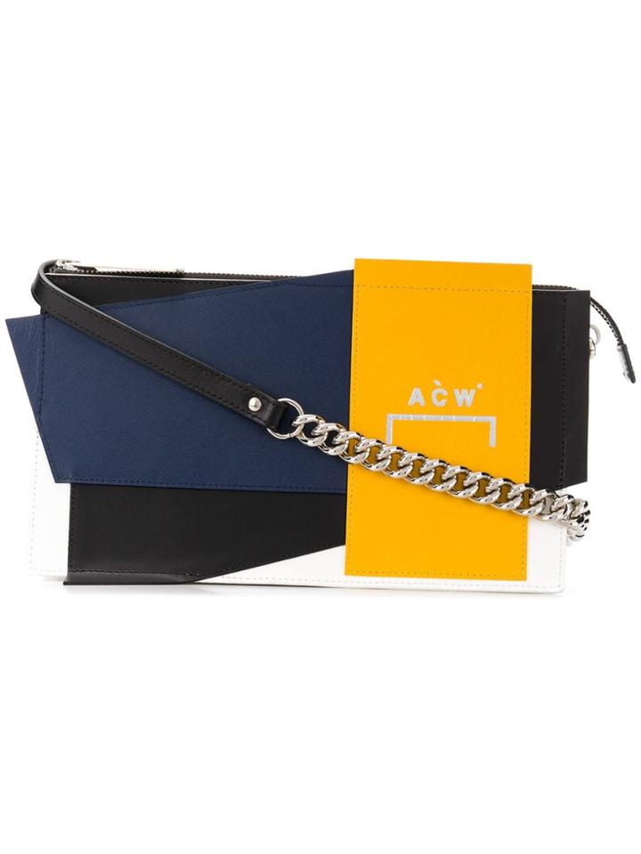 A-cold-wall* Colour Block Deconstructed Crossbody Bag - Blue