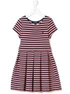 Ralph Lauren Kids Striped Skater Dress - Pink & Purple