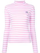 Fleamadonna Striped Longlseeved T-shirt, Women's, Size: Medium, Pink/purple, Cotton