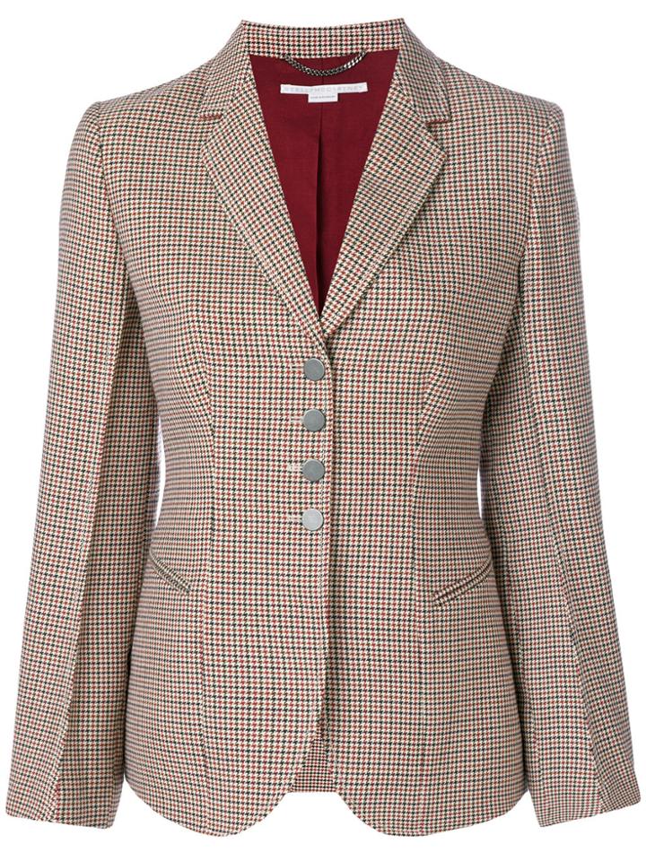 Stella Mccartney Houndstooth Pattern Blazer - Multicolour