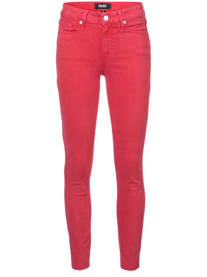 Paige Slim-fit Jeans - Red