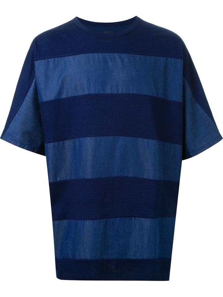 Juun.j Striped Oversized T-shirt