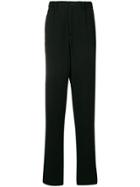 Issey Miyake Men High-waist Straight Leg Trousers - Black
