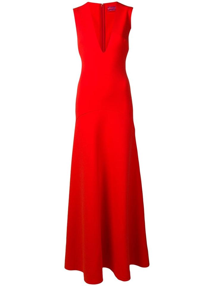 Solace London V-neck Gown - Orange