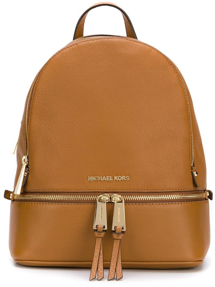 Michael Michael Kors Logo Backpack - Brown