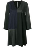Les Copains Panelled V-neck Dress - Blue