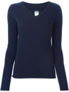 Kristensen Du Nord V-neck Sweater, Women's, Size: 0, Blue, Cashmere/wool