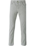 Ami Alexandre Mattiussi Striped Trousers, Men's, Size: 33, Black, Cotton