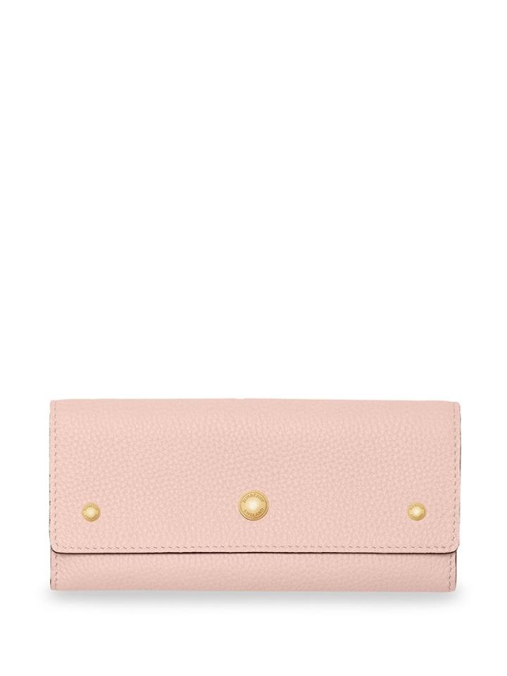 Burberry Grainy Leather Continental Wallet - Pink