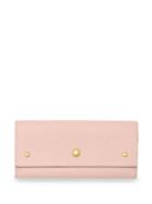 Burberry Grainy Leather Continental Wallet - Pink
