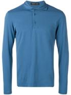Lamberto Losani Plain Polo Shirt - Blue