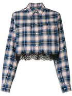 Alberta Ferretti Check Print Shirt - Blue