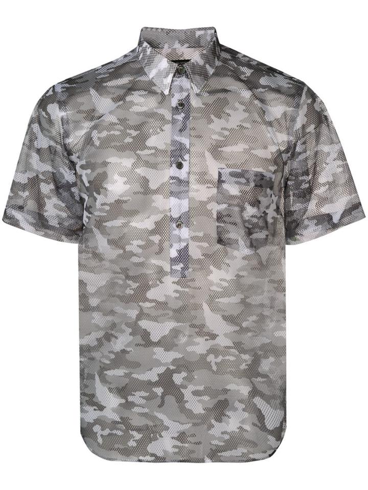Comme Des Garçons Homme Plus Camouflage Print Short-sleeve Shirt -