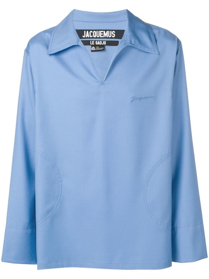 Jacquemus V-neck Slip On Shirt - Blue