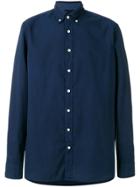 Hackett Logo Embroidered Shirt - Blue