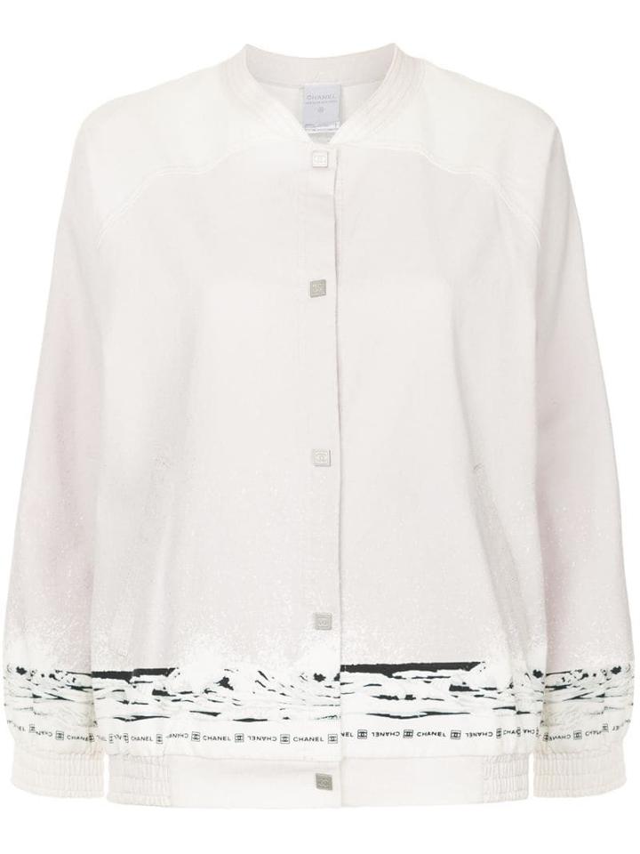 Chanel Pre-owned Glacial Horizon Print Bomber - Pink