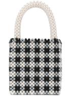 Shrimps Willow Gingham Pearl Bag - Black