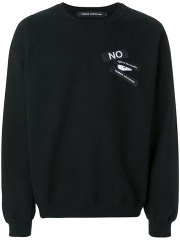 Tigran Avetysian Patch Detail Sweatshirt - Black