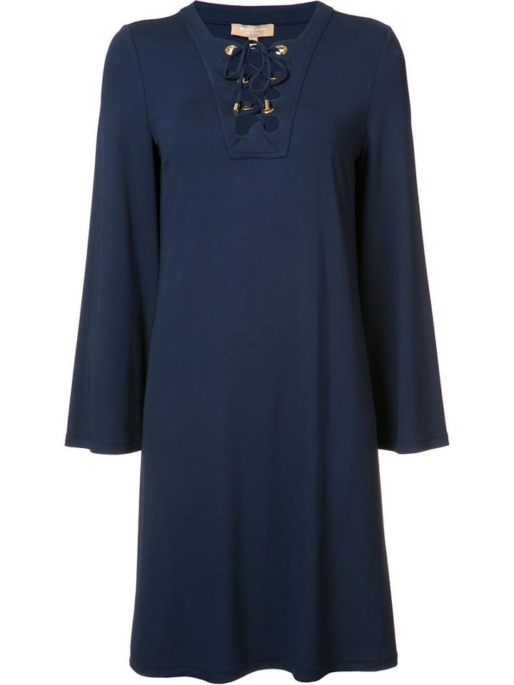 Michael Kors Short Shift Dress, Women's, Size: 2, Blue, Rayon/spandex/elastane