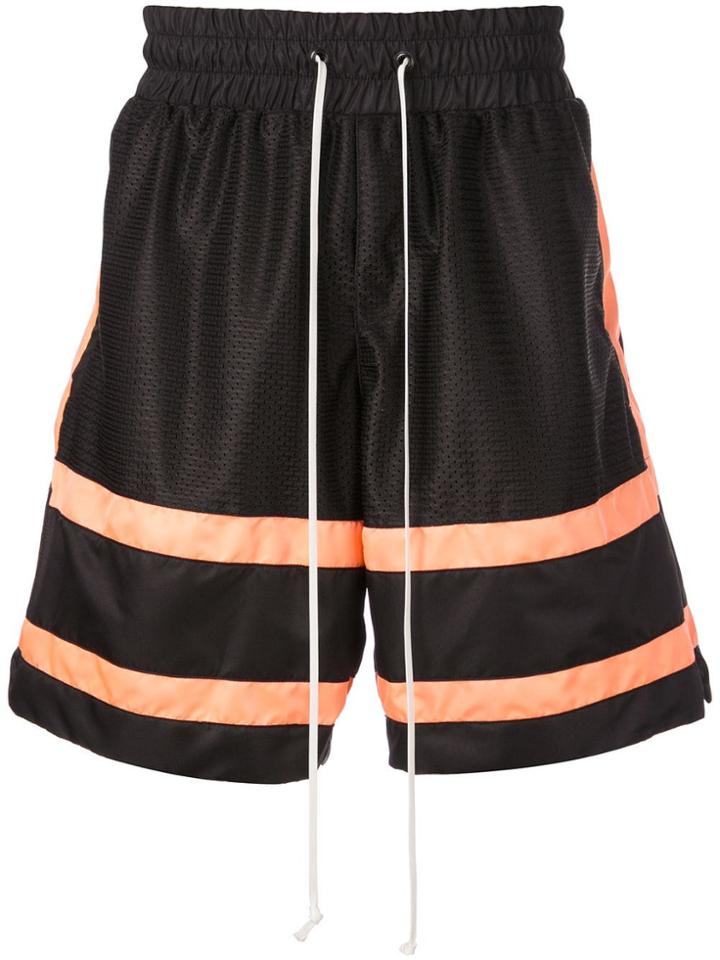 Daniel Patrick Loose Fit Track Shorts - Black