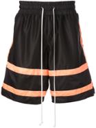 Daniel Patrick Loose Fit Track Shorts - Black