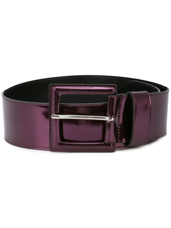 B-low The Belt Buckled Metallic Belt - Purple